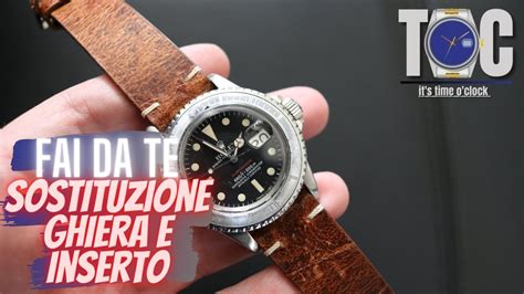 sostituzione ghiera ceramica rolex|Sostituzione inserto ghiera e lunetta ROLEX Submariner 1680 .